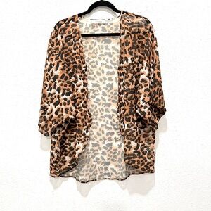 Leopard Print Women's‎ Cardigan/kimono L